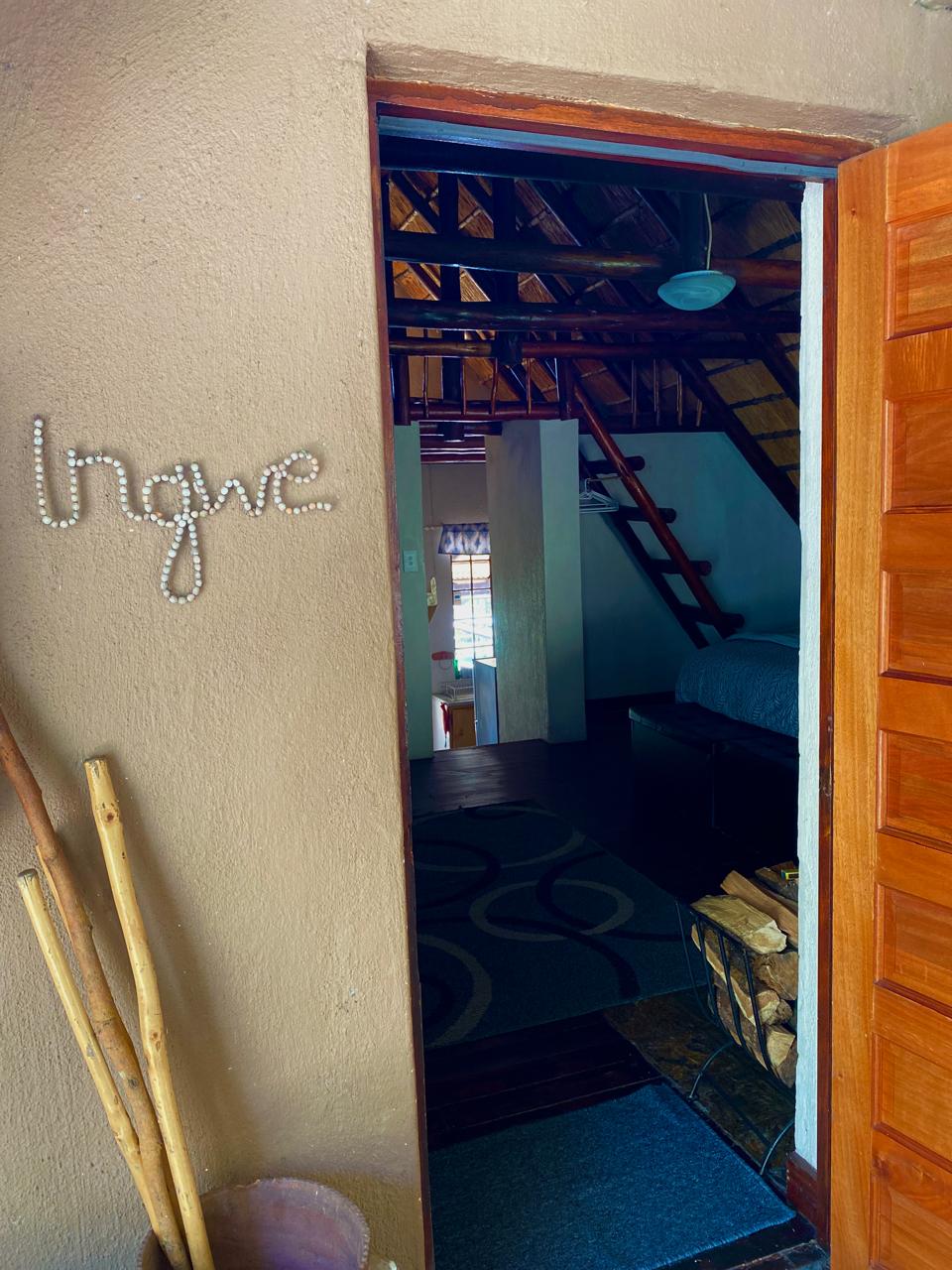 Ingwe cabin entrance door