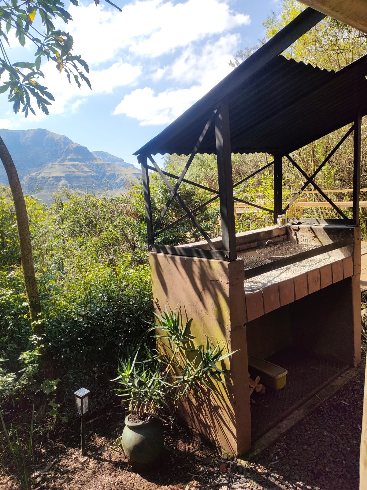 Ingwe cabin braai area