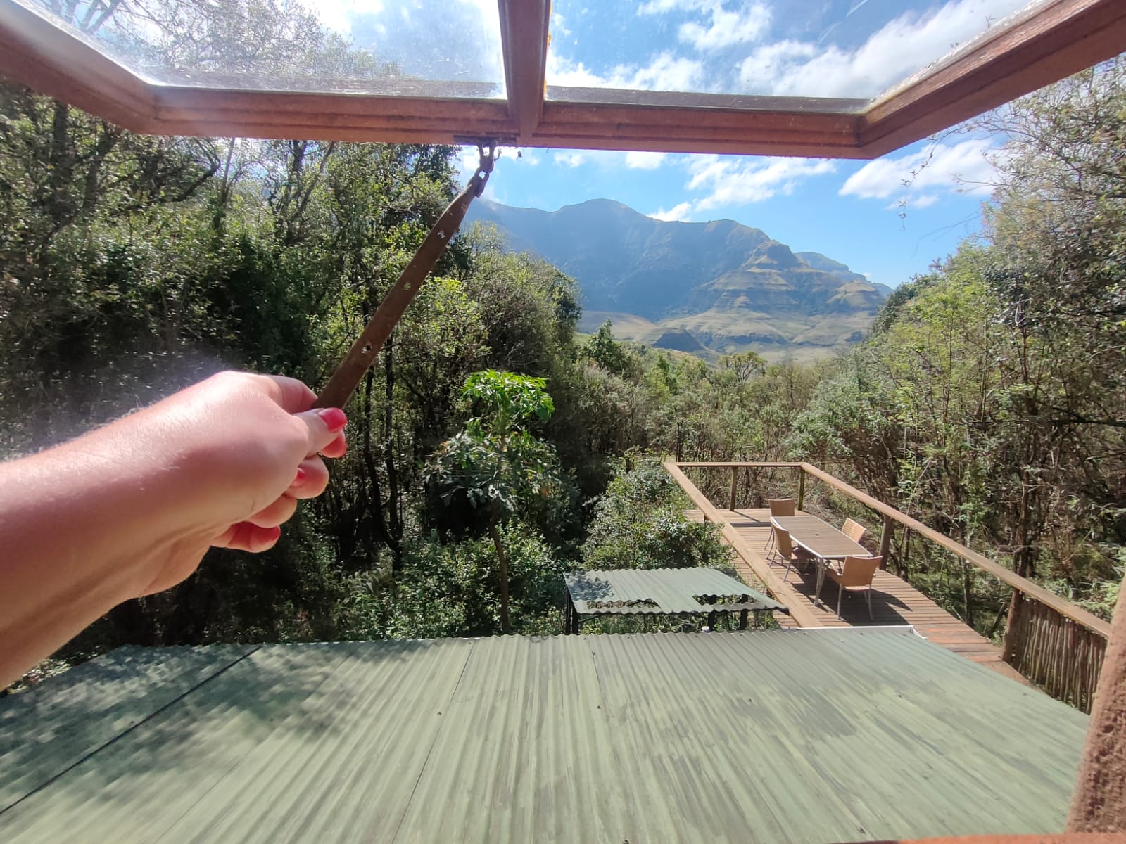 View from above Ingwe cabin
